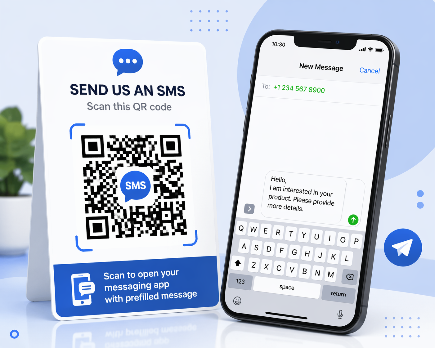SMS QR Code Generator